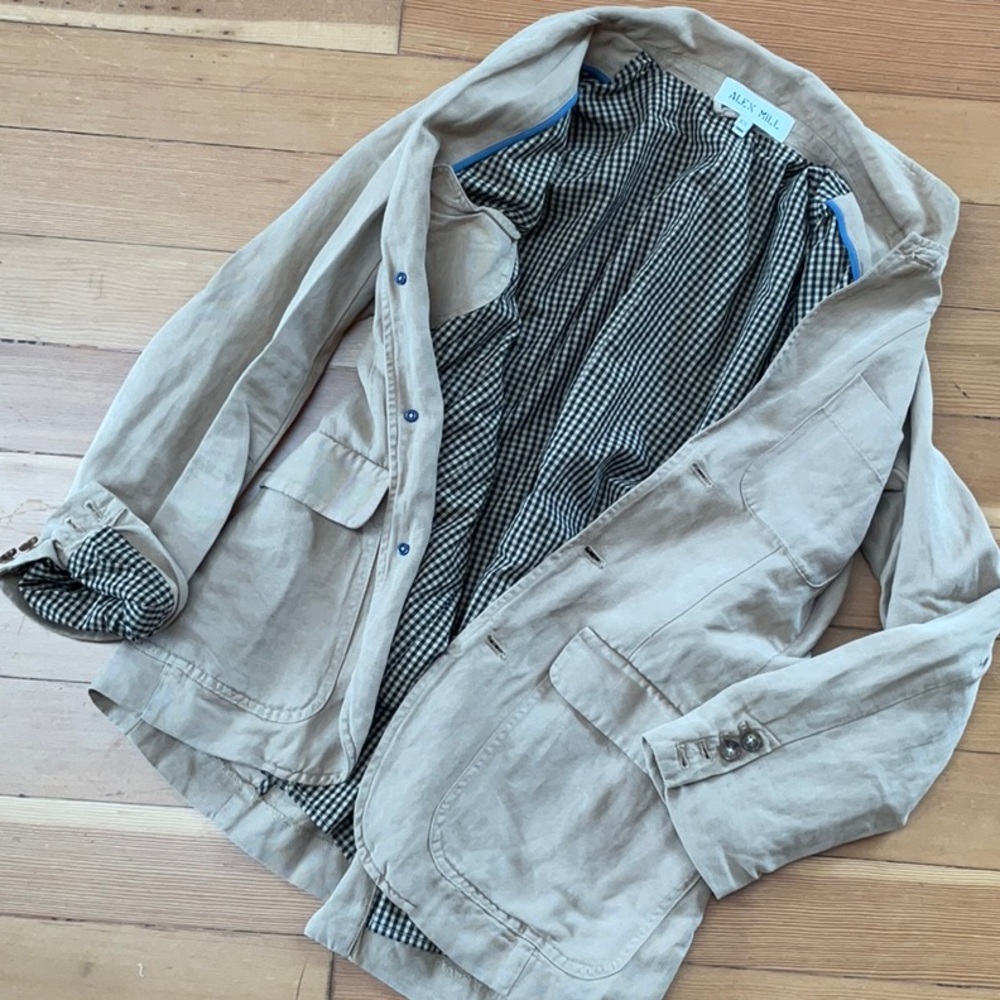 Alex Mill Linen Cotton Blazer - Picture 7 of 12
